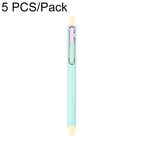 5 PCS/Pack 0.5mm Bullet Tip Colorful Retractable Pocket Ballpoint Pen