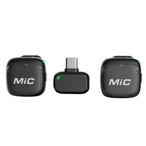 Mic 3 Portable Wireless Lavalier AI Noise Reduction Microphone, 2 in 1 8 Pin Receiver with Charging Dock, 1 in 1 8 Pin Receiver, 2 in 1 Type-C Receiver with Charging Dock, 1 in 1 Type-C Receiver