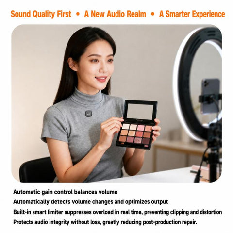 Mic 3 Portable Wireless Lavalier AI Noise Reduction Microphone, 2 in 1 8 Pin Receiver with Charging Dock, 1 in 1 8 Pin Receiver, 2 in 1 Type-C Receiver with Charging Dock, 1 in 1 Type-C Receiver