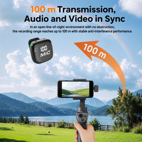 Mic 3 Portable Wireless Lavalier AI Noise Reduction Microphone, 2 in 1 8 Pin Receiver with Charging Dock, 1 in 1 8 Pin Receiver, 2 in 1 Type-C Receiver with Charging Dock, 1 in 1 Type-C Receiver