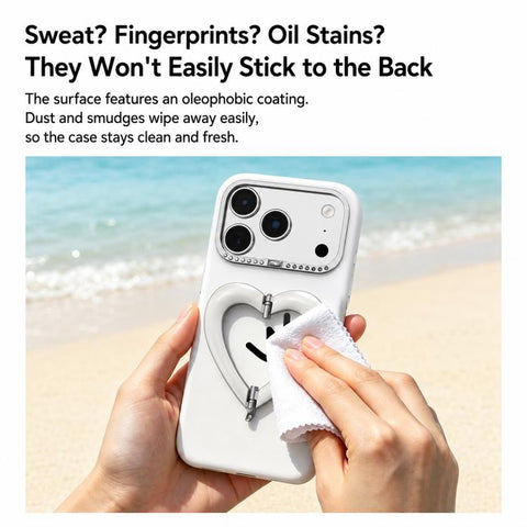 Liquid Silicone Metal Heart-Shaped Kickstand Phone Case, For iPhone 18 Pro, For iPhone 18 Pro Max, For iPhone 17 Pro Max, For iPhone 17 Pro, For iPhone 16 Pro Max, For iPhone 16 Pro