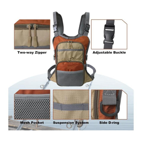 Outdoor Large-Capacity Multi-functional Waterproof Fishing Chest Bag