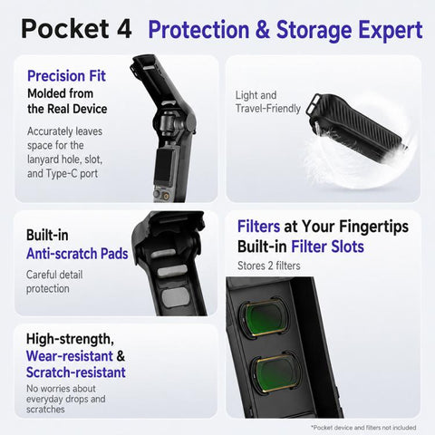 Flip-top Gimbal Protective Cover, For DJI Osmo Pocket 4 / 3