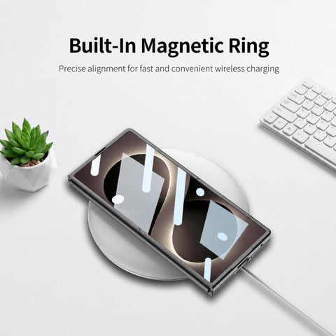 GKK Integrated Skin Feel Curved Leather Nylon Magnetic Phone Case, For Galaxy Z Fold8 Ultra 5G