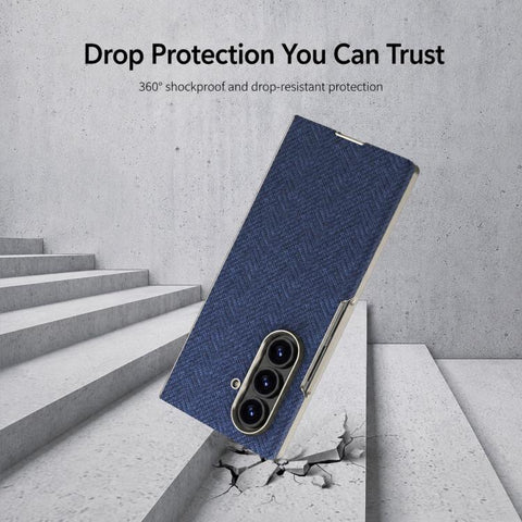 GKK Integrated Skin Feel Curved Leather Nylon Magnetic Phone Case, For Galaxy Z Fold8 Ultra 5G