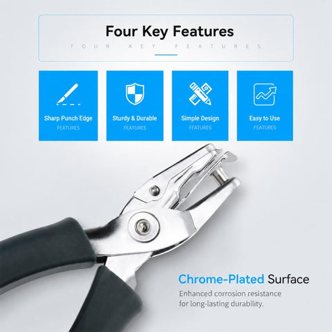 KW-TRIO Handheld Single Hole Punch, 97A0(6mm), 97B0(6mm), 97C3(3mm)