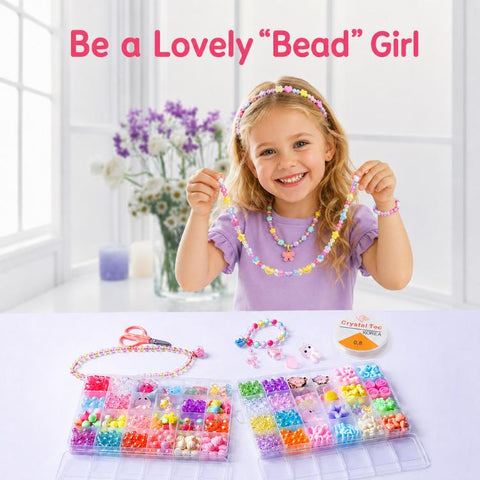 24-grid Children DIY Beaded Bracelet Kit, 24-grid (Energetic Girl), 24-grid (Crystal Rabbit), 24-grid (Dazzling Beads), 24-grid (Candy Bunny)