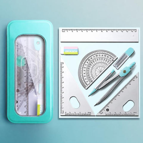 8PCS / Set Compass and Ruler Set For Students