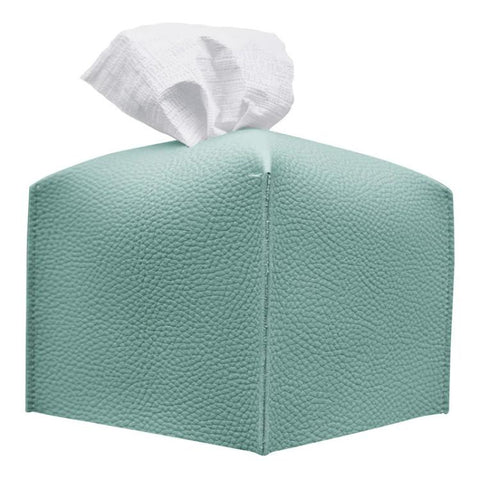 Dustproof PU Leather Tissue Storage Box, Square, Oblong
