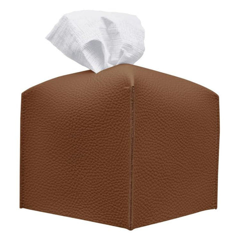 Dustproof PU Leather Tissue Storage Box, Square, Oblong