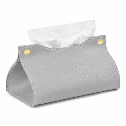 Storage Bag Style Dustproof PU Leather Tissue Box