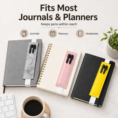 Leak-Proof Multi-Functional PU Leather Pen Sleeve