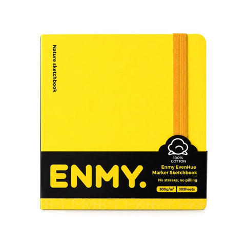 ENMY Even Color Square Sketchbook for Acrylic Markers, S-80 x 80mm, M-120 x 120mm, L-170 x 170mm