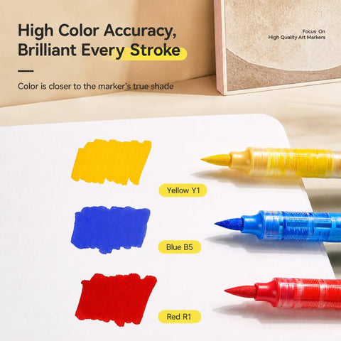 ENMY Even Color Square Sketchbook for Acrylic Markers, S-80 x 80mm, M-120 x 120mm, L-170 x 170mm