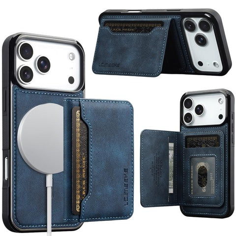 LC.IMEEKE L7 Series RFID Card Bag Magnetic Phone Case, For iPhone 18 Pro / 17 Pro, For iPhone 18 Pro Max / 17 Pro Max, For iPhone 17e / 16e, For iPhone 17, For iPhone Air, For iPhone 16 Pro Max, For iPhone 16 Pro, For iPhone 16 Plus