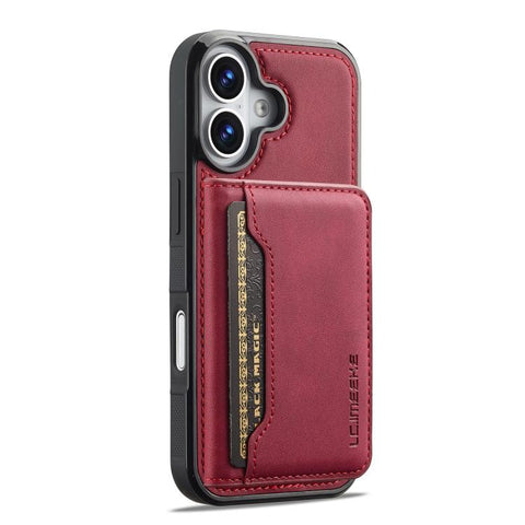 LC.IMEEKE L7 Series RFID Card Bag Magnetic Phone Case, For iPhone 16, For iPhone 15 Pro Max, For iPhone 15 Pro, For iPhone 15 Plus / 14 Plus, For iPhone 15, For iPhone 14 / 13, For iPhone 14 Pro, For iPhone 14 Pro Max