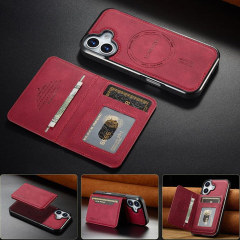LC.IMEEKE L7 Series RFID Card Bag Magnetic Phone Case, For iPhone 16, For iPhone 15 Pro Max, For iPhone 15 Pro, For iPhone 15 Plus / 14 Plus, For iPhone 15, For iPhone 14 / 13, For iPhone 14 Pro, For iPhone 14 Pro Max