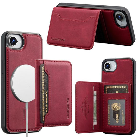 LC.IMEEKE L7 Series RFID Card Bag Magnetic Phone Case, For iPhone 18 Pro / 17 Pro, For iPhone 18 Pro Max / 17 Pro Max, For iPhone 17e / 16e, For iPhone 17, For iPhone Air, For iPhone 16 Pro Max, For iPhone 16 Pro, For iPhone 16 Plus