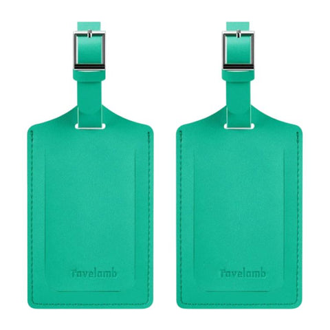 1 Pair Vintage PU Leather Luggage Tag