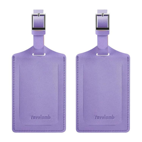 1 Pair Vintage PU Leather Luggage Tag