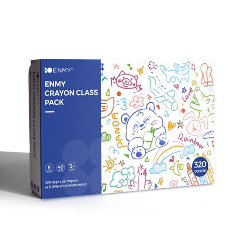 ENMY 320 PCS/Box Washable Color Crayons Oil Pastels