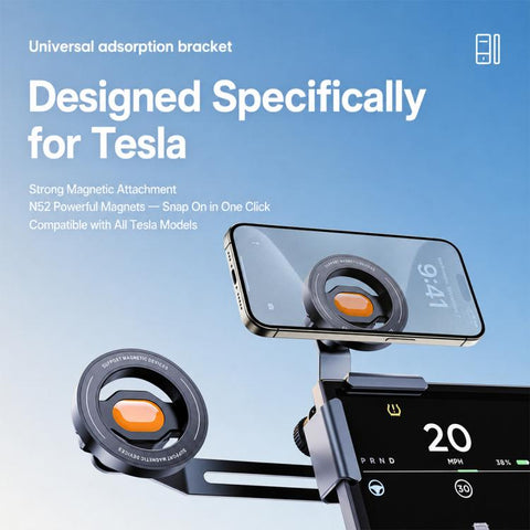 Aluminum Alloy Magnetic Car Phone Mount for New Energy Vehicle Display