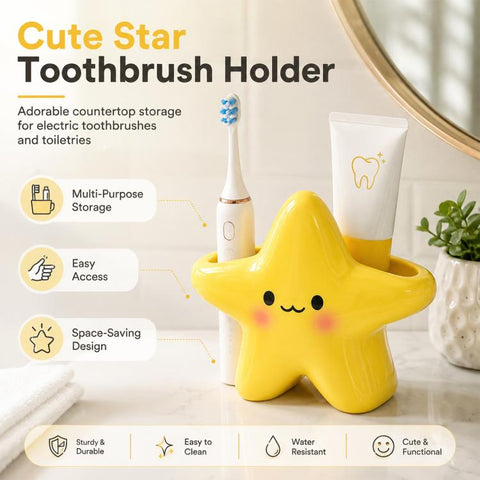 Cute Star-shaped Electric Toothbrush Holder