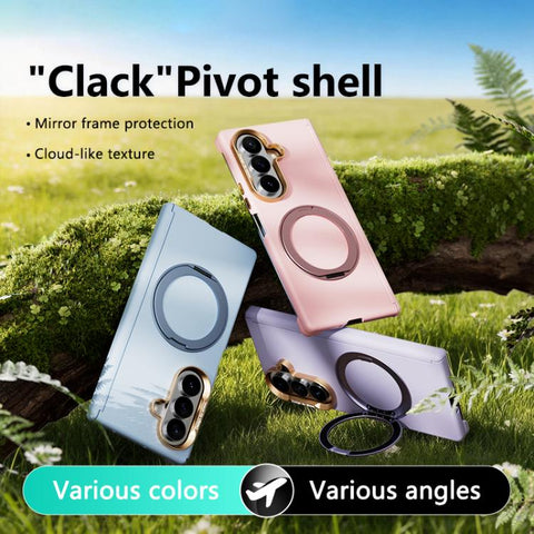 ABEEL Lightweight Zero Skin Feel Magnetic PC Phone Case with Holder, For Galaxy Z Fold8 5G, For Galaxy Z Fold8 Ultra 5G