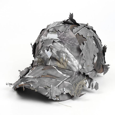Outdoor Training Leaf Camouflage Baseball Sunshade Cap, Dome Cap