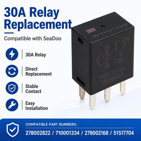 30A 5-Pin Multi-Purpose Relay for Sea-Doo PWC Jet Ski