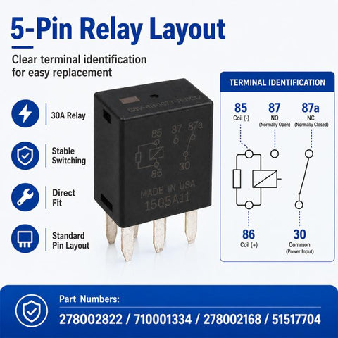 30A 5-Pin Multi-Purpose Relay for Sea-Doo PWC Jet Ski