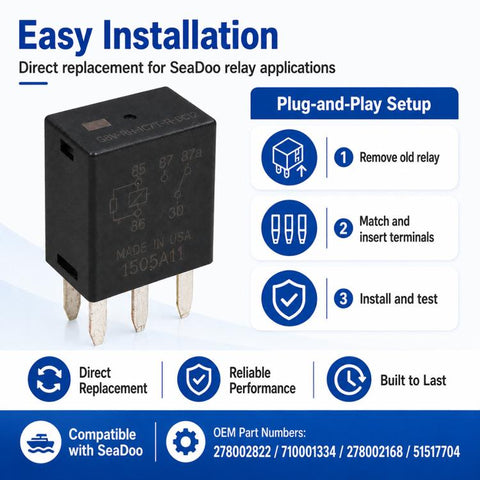 30A 5-Pin Multi-Purpose Relay for Sea-Doo PWC Jet Ski