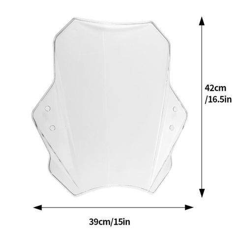 MO-WS015 Universal Motorcycle Modification Windshield, MO-WS015