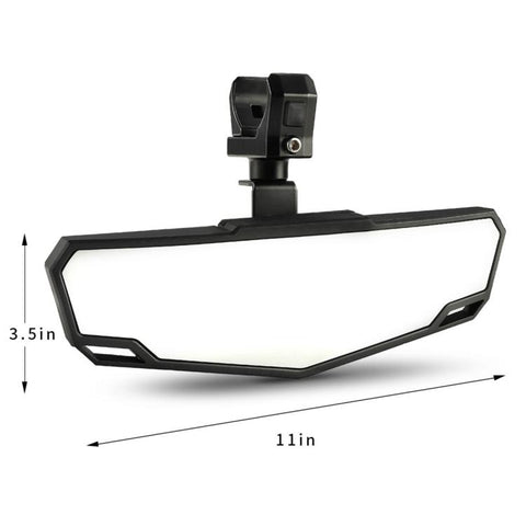 RM-002 Adjustable Center Rear View Mirror for ATV UTV, Fits 1.5-2 inch Roll Cage Clamp, RM-002