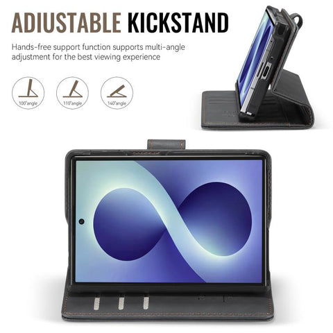 AutSpace A05 2 in 1 Retro Calf Texture MagSafe Magnetic Phone Case, For Galaxy Z Fold8 5G, For Galaxy Z Fold8 Ultra 5G