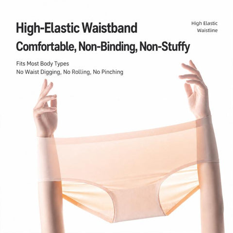 3 PCS/Pack Women Disposable Seamless Ice Silk Underwears Travel Single-Use Briefs, M, L, XL