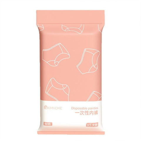 5 PCS/Pack Disposable Underwears Portable Sterilized Individually Wrapped Briefs, M, L, XL, XXL, XXXL, XXXXL