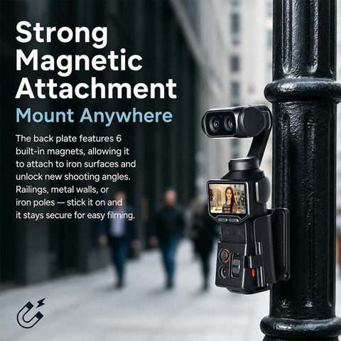 Magnetic Mount Base Multi-Function Desktop Camera Mount, For Insta360 Luna Ultra