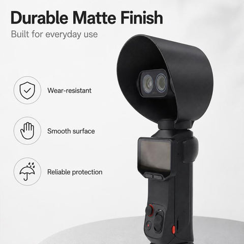 Lens Hood Anti-Glare Lens Shield Scratch-Resistant Protective Cover, For Insta360 Luna Ultra