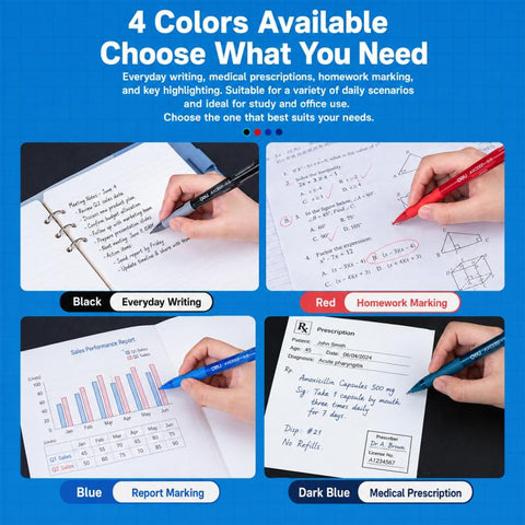 12 PCS/Set Deli S08 Smooth-writing 0.5mm Tip Retractable Gel Pen