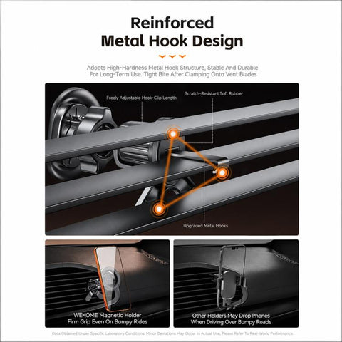 WK WP-S67 K-Captain LumiGo Magnetic Car Air Vent Phone Mount, WP-S67