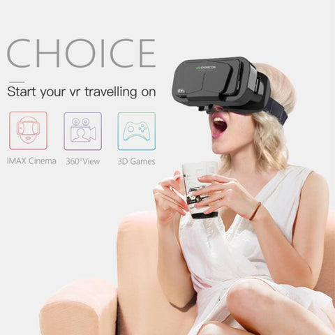 VR SHINECON G10 Interpupillary Distance Adjustment VR Glasses for 4.7-7.0 inch Phone, G10+052, G10+B01, G10+B03, G10+Y1 White, G10+Y1 Black