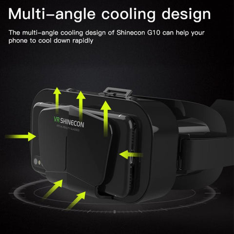 VR SHINECON G10 Interpupillary Distance Adjustment VR Glasses for 4.7-7.0 inch Phone, G10+052, G10+B01, G10+B03, G10+Y1 White, G10+Y1 Black