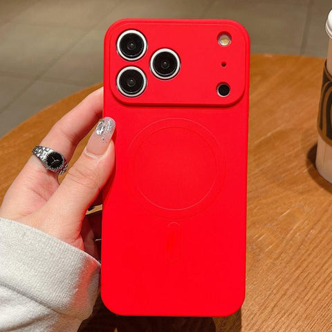 Solid Color Liquid Silicone MagSafe Magnetic Phone Case, For iPhone 18, For iPhone 18 Pro, For iPhone 18 Pro Max