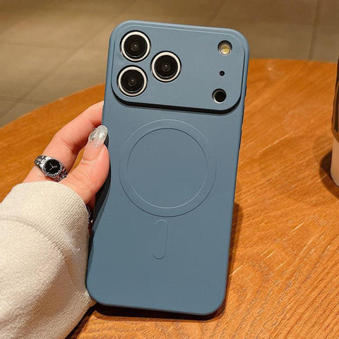 Solid Color Liquid Silicone MagSafe Magnetic Phone Case, For iPhone 18, For iPhone 18 Pro, For iPhone 18 Pro Max