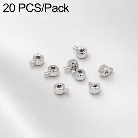 20 PCS/Pack Gold-Filled Copper Spacer Beads End Connectors for DIY Jewelry, Deluxe 2.5mm Hole 1mm, Deluxe 3.2mm Hole 1.2mm, Regular 3.2mm Hole 1.2mm