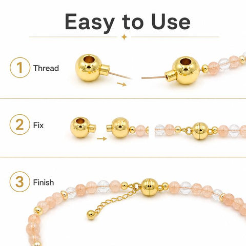 20 PCS/Pack Gold-Filled Copper Spacer Beads End Connectors for DIY Jewelry, Deluxe 2.5mm Hole 1mm, Deluxe 3.2mm Hole 1.2mm, Regular 3.2mm Hole 1.2mm