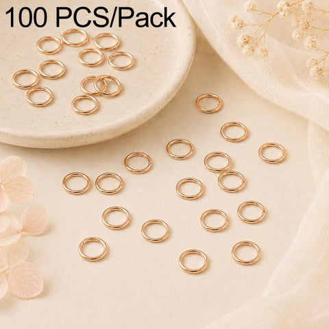 100 PCS/Pack Open Jump Ring for DIY Craft Jewelry Making, Flat-Cut Loop 0.5x3mm, Flat-Cut Loop 0.5x4mm, Flat-Cut Loop 0.6x3.5mm, Flat-Cut  Loop 0.7x4mm, Flat-Cut Loop 0.7x5mm, Flat-Cut Loop 0.7x6mm, Flat-Cut Loop 0.8x5mm, Flat-Cut Loop 0.8x6mm