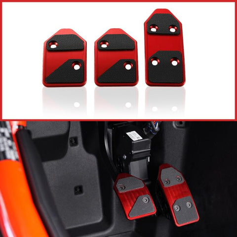 3 PCS/Set CAM-049 Aluminum Pedal Covers For Polaris Slingshot 2017+