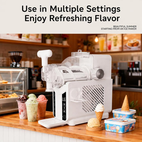 Household Commercial Fast Fully Automatic Shaved Ice Machine, US Plug, UK Plug, EU Plug